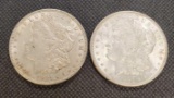 Tested (2) 1921 Morgan Silver Dollars 90% Coins
