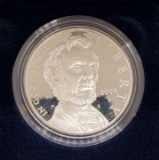 Tested Abraham Lincoln Commemorative Silver Dollar 90% Coin