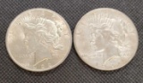 (2) 1922 Silver Peace Dollars 90% Coins