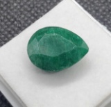 Green Pear Cut Emerald Gemstone 5.55ct