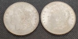 (2) 1921 Morgan Silver Dollars Tested 90% Coins