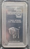 5 Troy Oz Tested .999 Fine Silver Mint ID Bar
