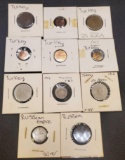 Turkey And Russia Foreign Coins With Silver Coin Kurus Paras