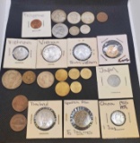 Foreign Coins Philippines China Japan Thailand Vietnam Silver Coin