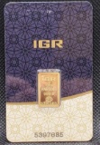 IGR 2.5g 999.9 Fine Gold Bar
