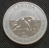 1 1/2 Oz .9999 Fine Silver Canadian Polar Bear Silver Round Coin