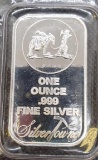 Silver Towne x1 Troy Oz .999 Fine Bar