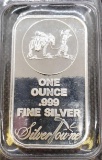x1 Troy Oz .999 Fine Silver Towne Bar