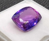 Cushion Cut Purple Sapphire Gemstone 7.85ct