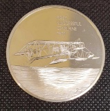 History of Flight Sterling Silver Coin 92.5% Coin 1st Successful Seaplane 1911