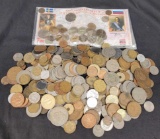 (4) Four Troy Pounds of World Coins-Great Mix-Includes Silver & Coins from the 1800s