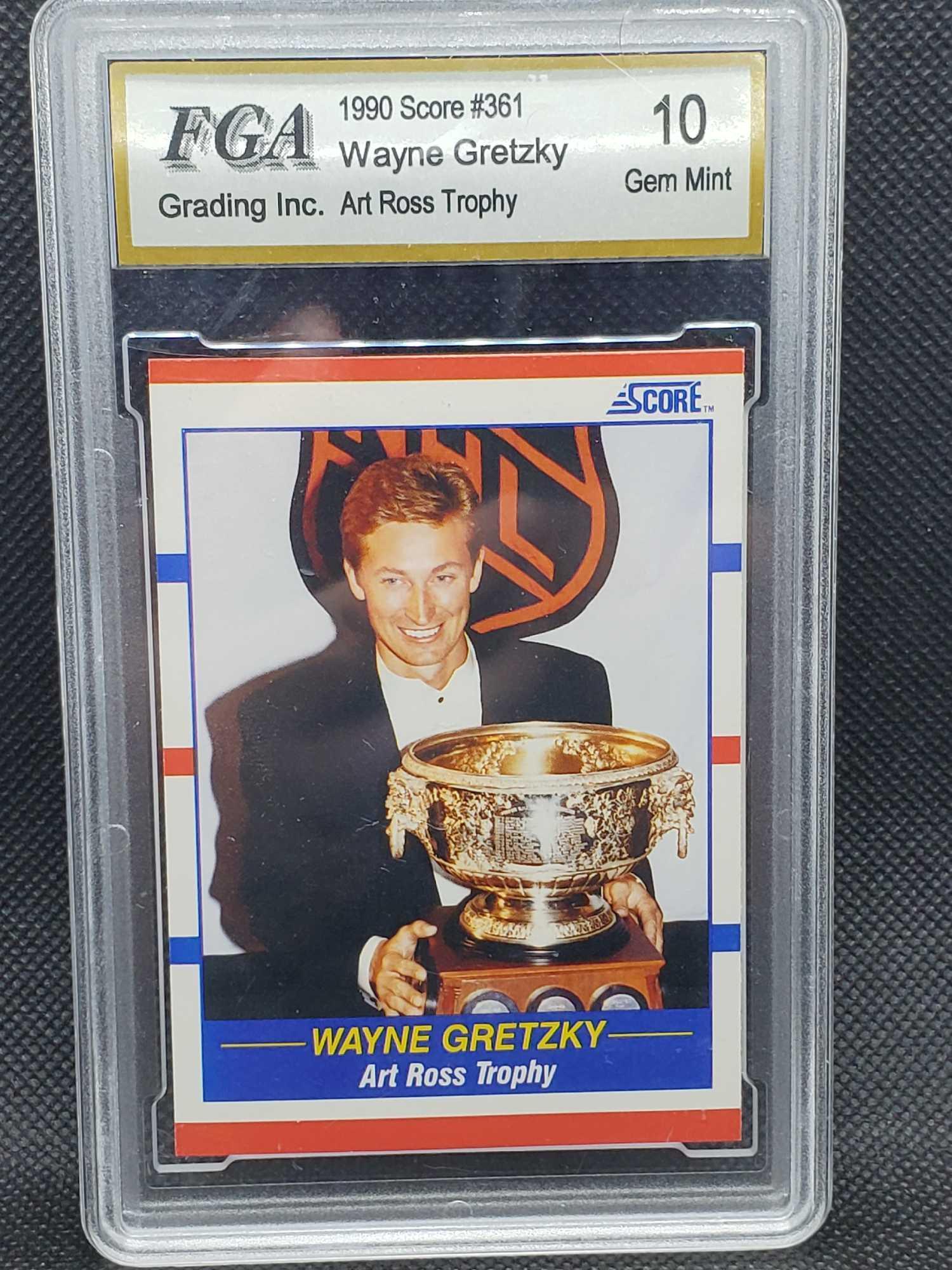 1990 Score Wayne Gretzky Gem Mint 10 Hockey Card | Proxibid