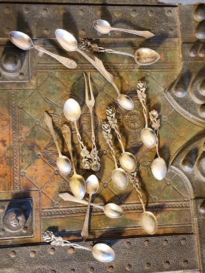 Lot of Sterling Silver Spoons non magnetic