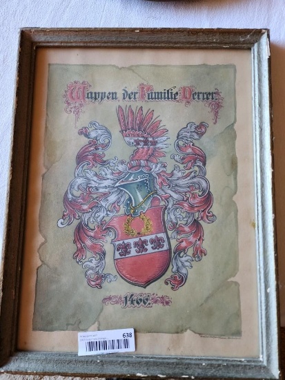 Framed coat of arms