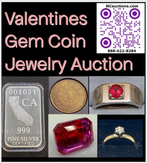 2024 Valentines Jewelry Gem Coin Auction