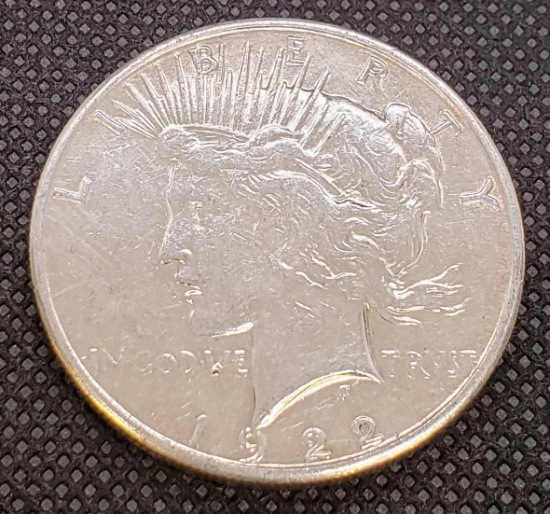 1922-S Silver Peace Dollar 90% Silver Coin