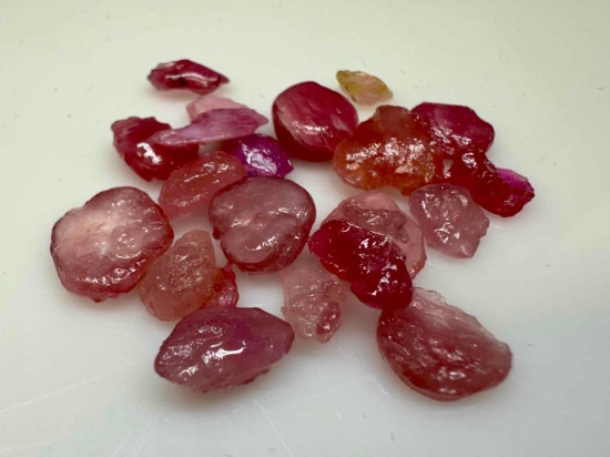 53.2cts of Rough Ruby Gemstone Specimens
