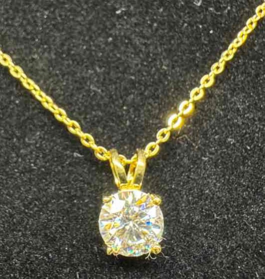 Moissanite Diamond Necklace GRA Certified