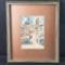 Framed watercolor artwork signed Fidel Figueroa