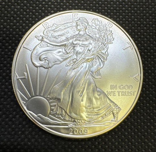 2009 American Eagle Walking Liberty 1 Troy Ounce .999 Fine Silver Bullion Coin