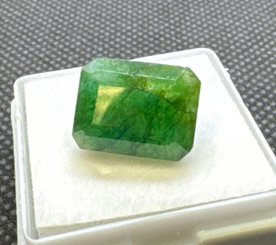 Emerald Cut Green Emerald Gemstone 10.00ct