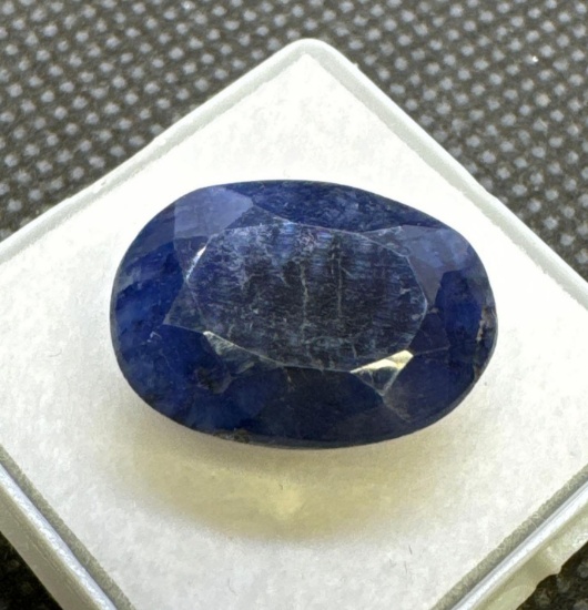 Blue Oval Cut Sapphire Gemstone 14.15ct