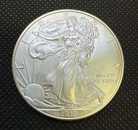 2013 American Eagle Walking Liberty 1 Troy Ounce .999 Fine Silver Bullion Coin