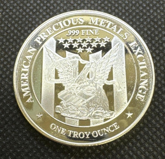 APMEX 1 Troy Oz .999 Fine Silver Bullion Coin