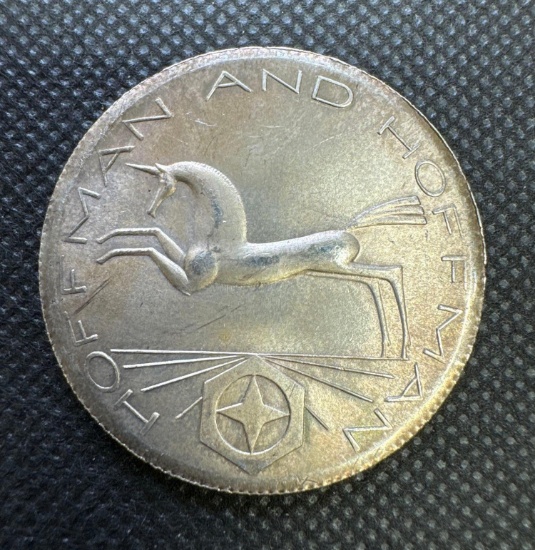 Hoffman & Hoffman 1 Troy Oz .999 Fine Silver Bullion Coin