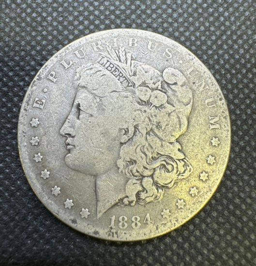 1884-S Morgan Silver Dollar 90% Silver Coin 0.91 Oz