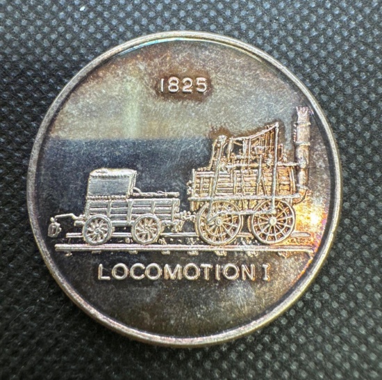 World Trade Locomotive 1 Troy Oz .999 Fine Silver Bullion Coin