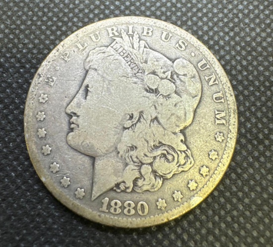 1880-S Morgan Silver Dollar 90% Silver Coins 0.90 Oz