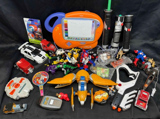 Large Toy Lot He-Man, Transformers,Star Wars, Action Figures, Vehicles, Bionical more