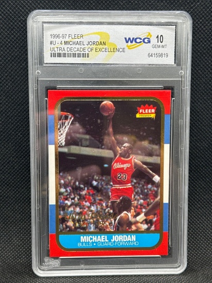 1996-97 Fleer Michael Jordan Decade of Excellence WCG 10 Basketball Card