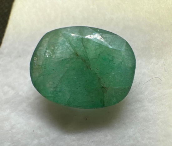 Oval Cut Green Emerald Gemstone 8.25ct