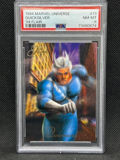 1994 Marvel Universe Quicksilver PSA 8 Trading Card