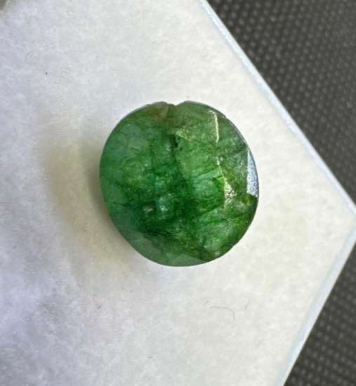 Oval Cut Green Emerald Gemstone 6.25ct