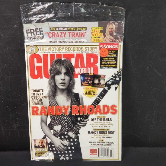 Guitar World March 2006 Magazine W/CD and posterRandy Rhoades Tribute featuring Ozzy Rudy Sarzo,