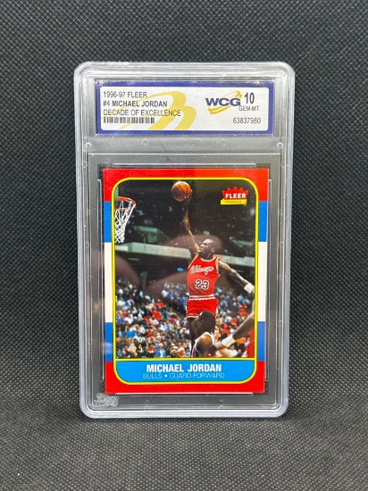 1996-97 Fleer Michael Jordan Decade Of Excellence WCG 10 Basketball Card