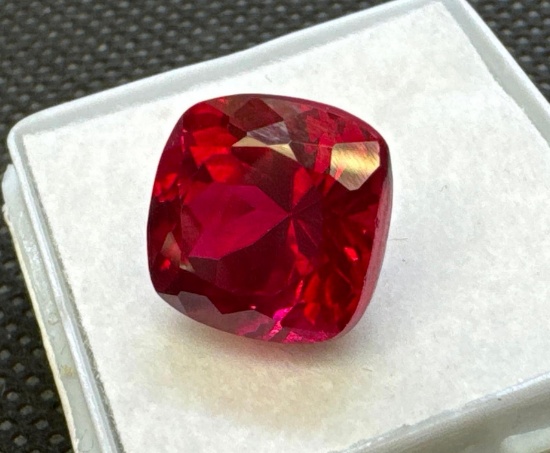Cushion Cut Blood Red Ruby Gemstone 11.0ct
