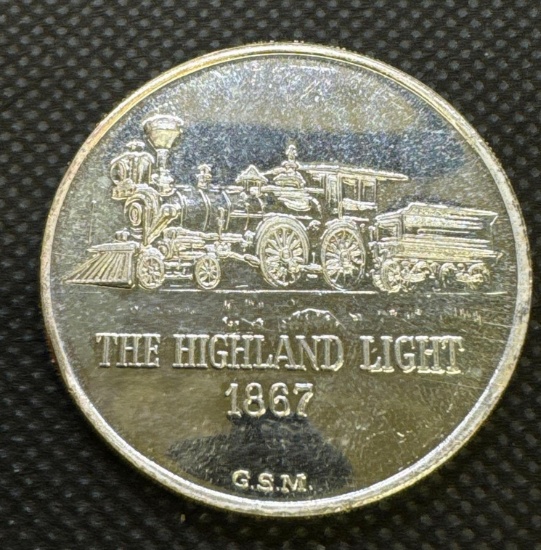 The Highland Light GSM 1 Troy Oz .999 Fine Silver Bullion Coin