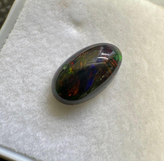 Black Ethiopian opal Gemstone 1.0ct