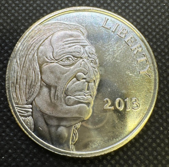 2013 1 Troy Oz .999 Fine silver Buffalo Bullion Coin
