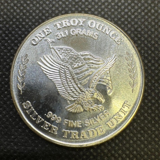 US Assay San Francisco 1 Troy Oz .999 Fine Silver Bullion Coin