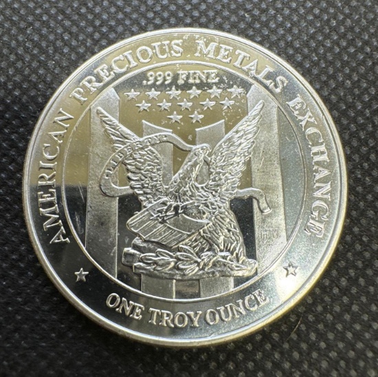 APMEX 1 Troy Oz .999 Fine Silver Bullion Coin