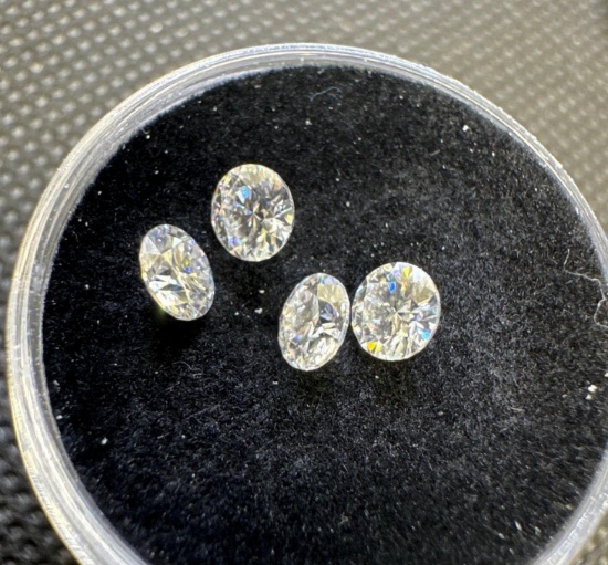 Small Bag of 4 Brilliant Cut Diamonds Sparkling Wonder 1.0ct
