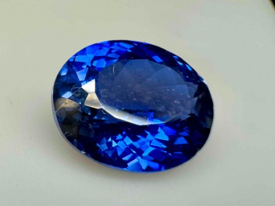 9.5ct Oval Cut Blue Sapphire Gemstone