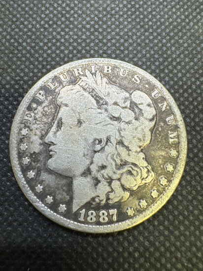 1887 Morgan Silver Dollar 90% Silver Coin 0.90 Oz