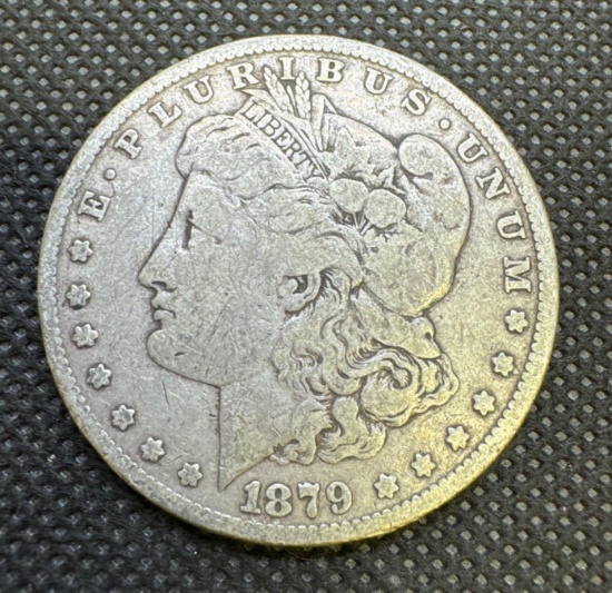 1879 Morgan Silver Dollar 90% Silver Coin 0.91 Ounces