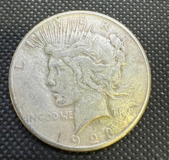 1923 Silver Peace Dollar 90% Silver Coin 0.93 Oz